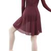 118143002 Baiwu Mesh Pull on Long Ballet Skirt Girls Basic Dance Skirt (M 165, Wine) view 2
