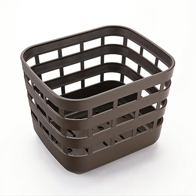 Bridgestone RBK-FR P6503 F761017DBR Square Basket (Rear), DBR (Dark Brown)