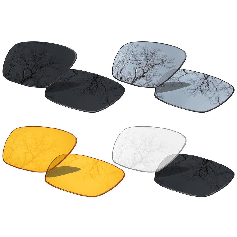 ToughAsNails Set of 4 Replacement Lenses for Oakley Deviation Pack-BSHP6