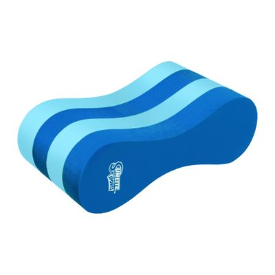 Sunlite Sports EVA 5-Layer Pull Buoy Leg Float - Pool Training Aid, Legs and Hips Support for Adults, Kids, and Beginners, for Swimming Stroke (Standard Dark Blue/Light Blue)