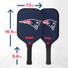 Franklin Sports New England Patriots Pickleball Paddle - Pickleball X - Polypropylene Core, Team Logo - NFL Official Licensed Product view 2