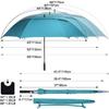G4Free 62 inch Extra Large Windproof Golf Umbrella Automatic Open Umbrella Double Canopy Vented Sun UV Protection Oversize Stick Umbrellas?Sky Blue? view 2