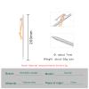 iBasingo 6 pcs Titanium Alloy Tent Pegs Outdoor Camping Awning Tent Stakes Lightweight Tent Nail Ti4012P-20CM view 2