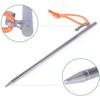 iBasingo 6 pcs Titanium Alloy Tent Pegs Outdoor Camping Awning Tent Stakes Lightweight Tent Nail Ti4012P-20CM view 3