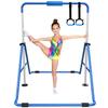 Tepemccu Expandable Gymnastics Bars, Adjustable Height Gymnastic Horizontal Bars, Children Folding Training Bar for Kids view 1