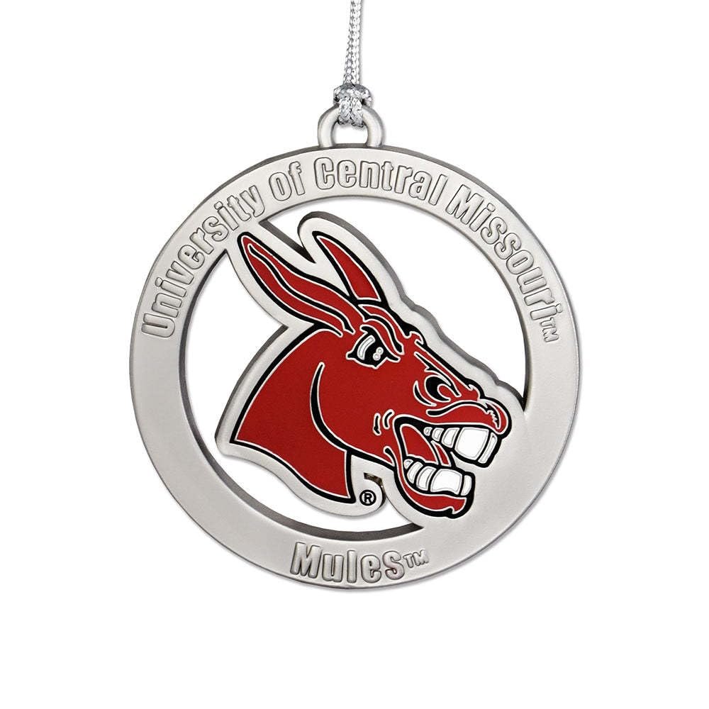 Fan Frenzy Gifts University of Central Missouri Mules Ornament