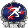 5K Medals, 3" Abstract Running Medal, Great 5K Running Medal Awards Silver 50 Pack Prime view 2