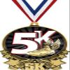 5K Medals, 3" 5K Winged Foot Medal, Great 5K Running Medal Awards Gold 100 Pack Prime view 1