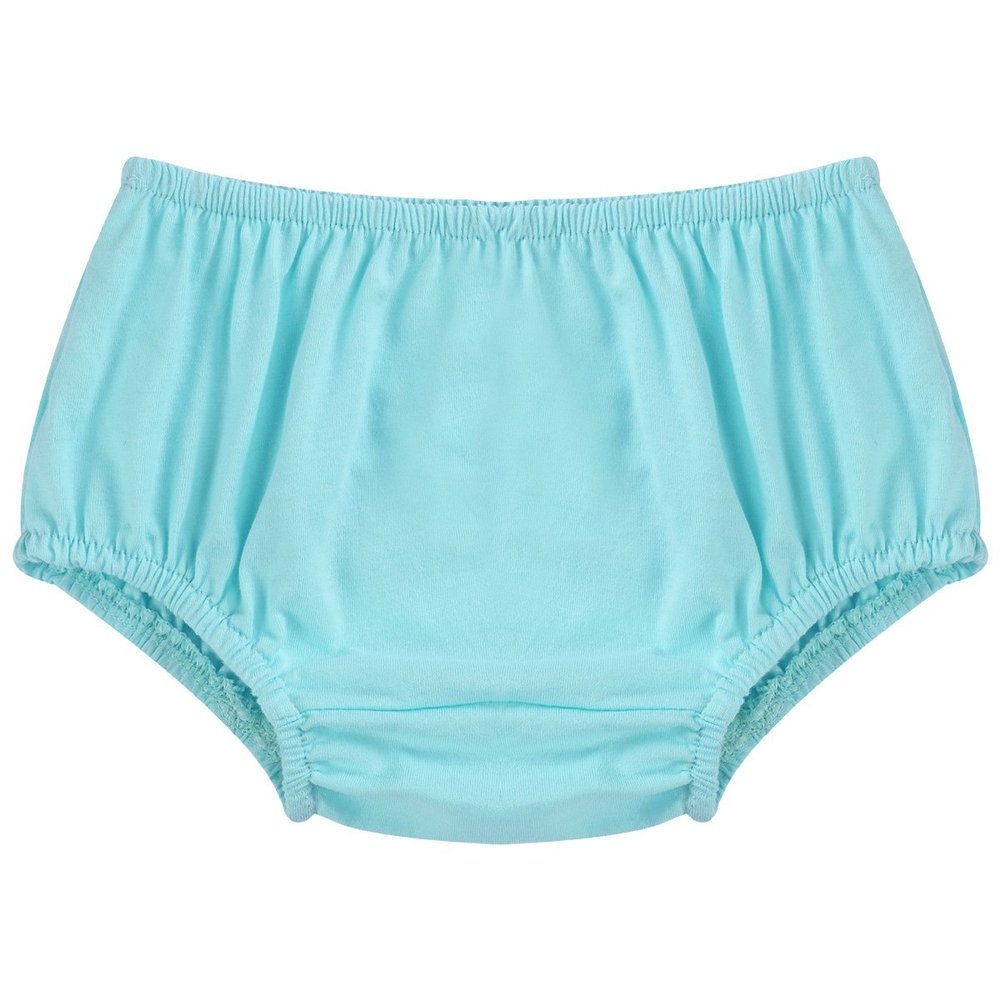 IBTOM CASTLE Baby Girls' Boys Unisex Soft Cotton Ruffle Basic Diaper Cover Bloomers for Toddler Girl Shorts Briefs Panty Underwear Panties (Light Blue)