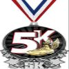5K Medals, 3" 5K Winged Foot Medal, Great 5K Running Medal Awards Silver 50 Pack Prime view 1