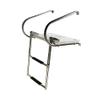 MARINE CITY 2-Step I/B Swim Telescoping Folding Ladder  304 Stainless Steel, Anti-Slip, Corrosion-Resistant, 400lb Capacity, Compact & Easy to Store, for Marines, Boats, Yachts, Swimming Pools view 1