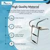 MARINE CITY 2-Step I/B Swim Telescoping Folding Ladder  304 Stainless Steel, Anti-Slip, Corrosion-Resistant, 400lb Capacity, Compact & Easy to Store, for Marines, Boats, Yachts, Swimming Pools view 3