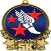 5K Medals, 3" Majestic Winged Foot Medal, Great 5K Running Medal Awards Gold 50 Pack Prime view 2