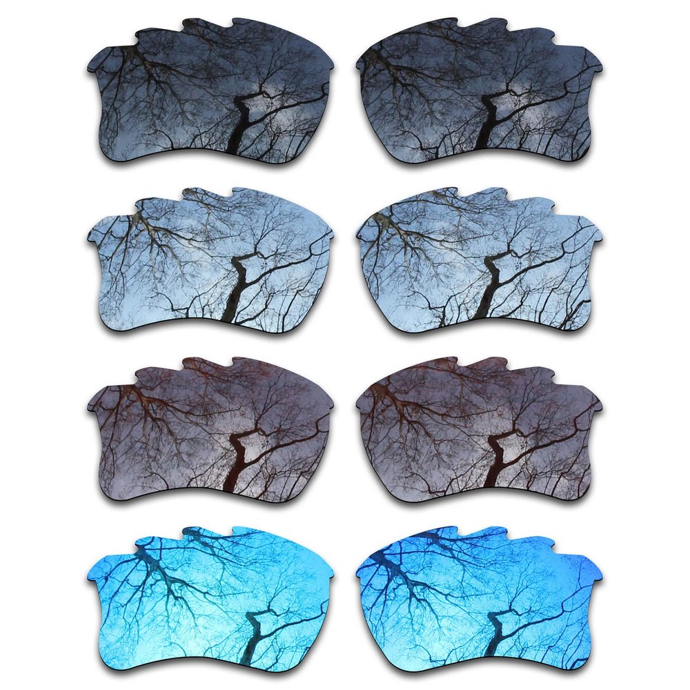 ToughAsNails Set of 4 Polarized Replacement Lenses for Oakley Flak Jacket XLJ Vented Pack-BSBI1