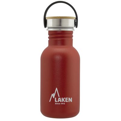Laken Unisex Adult Very Robust Stainless Steel Bottle 0.5 L Red 0.5