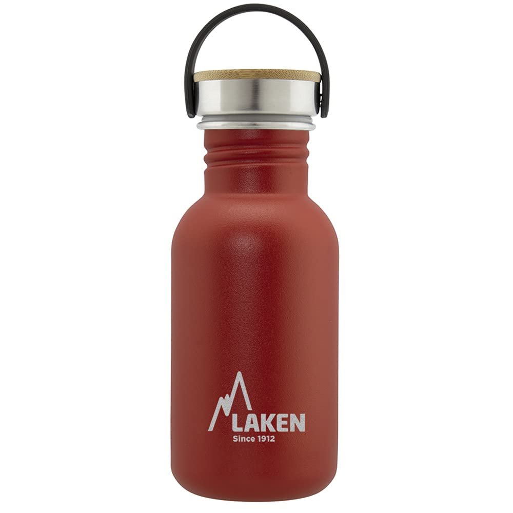 Laken Unisex Adult Very Robust Stainless Steel Bottle 0.5 L Red 0.5