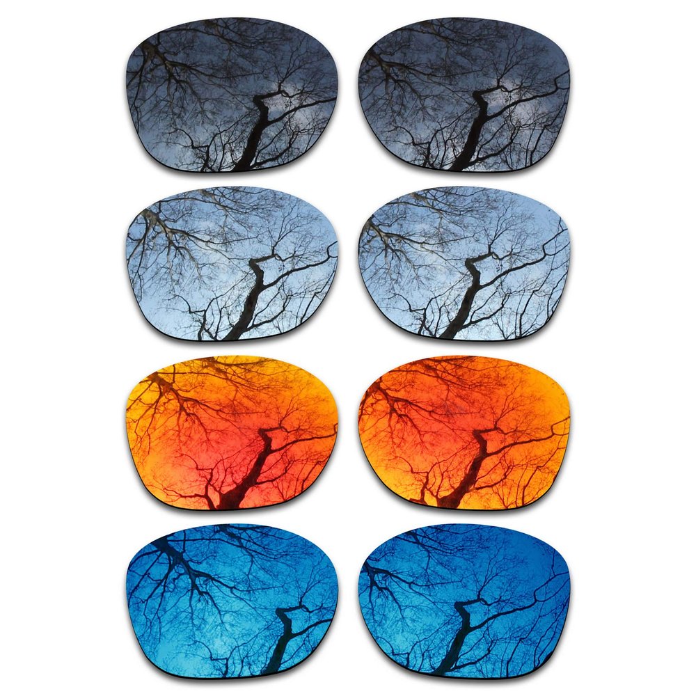 Set of 4 Polarized Replacement Lenses for Oakley Garage Rock Pack-BSFM4
