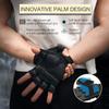 ATERCEL Workout Gloves for Men and Women, Exercise Gloves for Weight Lifting, Cycling, Gym, Training, Breathable and Snug fit (Black, XS) view 3