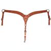 Circle Y 2" Wide Contoured Classic Floral Breast Collar for Horse, Regular Oil