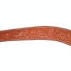 Circle Y 2" Wide Contoured Classic Floral Breast Collar for Horse, Regular Oil view 2
