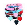 Jurxy 3PCS Heart Choker Necklace PU Leather Goth Choker Collar with Heart Pendant Punk Collar Adjustable Size  Black White Red view 4