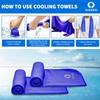 Sukoon Cooling Towel - Bulk Chilly Ice Towel (40"x12"), Soft Microfiber for Yoga, Sport, Running, Gym, Camping & More Activities view 3