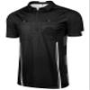FitsT4 Sports Pro Soccer Referee Jersey Short Sleeve Ref Shirts Black Medium view 1
