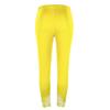 JOFOW Womens Leggings Solid Basic Lace Cuff Trousers Plus Size High Waist Stretch Elastic Skinny Long Sports Yoga Pants (XL,Yellow view 3