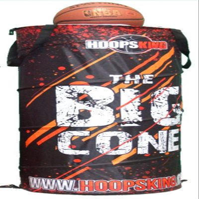 HOOPSKING Big Cone Sports Training Cone (Black), Great for Basketball, Soccer, Indoors, or Outdoors