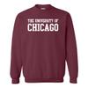 UGP Campus Apparel AW01 - UChicago Maroons Basic Block CREW SWEATSHIRT - Small - Maroon view 1