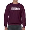 UGP Campus Apparel AW01 - UChicago Maroons Basic Block CREW SWEATSHIRT - Small - Maroon view 4