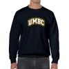 AW01 - UMBC Retrievers Basic Block CREW SWEATSHIRT - 3X-Large - Black view 4
