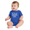 UGP Campus Apparel YC02 - Franklin & Marshall Diplomats Primary Logo Infant Creeper Bodysuit - 12 Month - Royal view 4