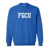 AW01 - FGCU Eagles Basic Block CREW SWEATSHIRT - Small - Royal view 1