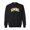 AW01 - UMBC Retrievers Basic Block CREW SWEATSHIRT - Medium - Black view 1