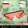 Randolph Eyewear Phantom 2.0 Shooting Glasses for Men or Women  Interchangeable 3-Lens Protective Eyewear Shooting Glasses Set, Sports Sunglasses (Matte Black Frame/Med Yellow) view 4