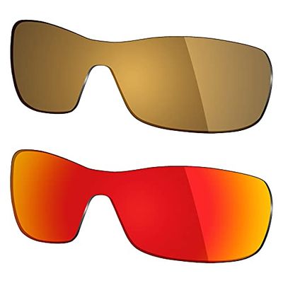 Mryok 2 Pair Polarized Replacement Lenses for Oakley Antix Sunglass - Options