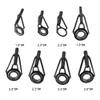 Alomejor 80pcs Fishing Rod Guides Set ProStainless Steel 8 Sizes Eye Ring Sea Fishing Pole Line Set with Case for Saltwater Freshwater Fishing view 3