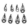 Alomejor 80pcs Fishing Rod Guides Set ProStainless Steel 8 Sizes Eye Ring Sea Fishing Pole Line Set with Case for Saltwater Freshwater Fishing view 4