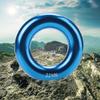 Alomejor Large O Ring for Climbing Mountaineering Tension Round Rappel Aluminum Ring (Blue) view 4