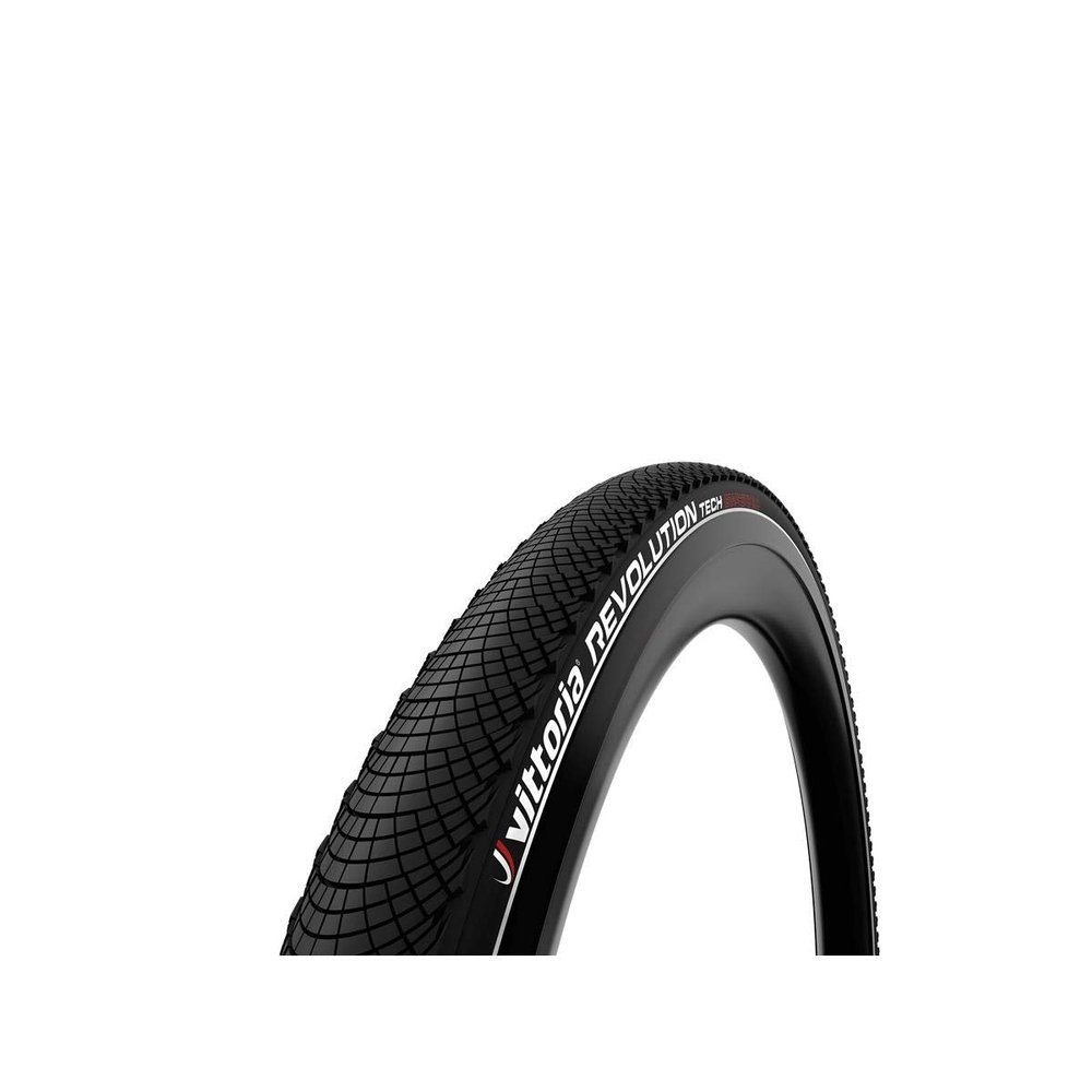 Vittoria Revolution Tech Rigid Tyre, Black-Reflective, 27.5 x 2.0