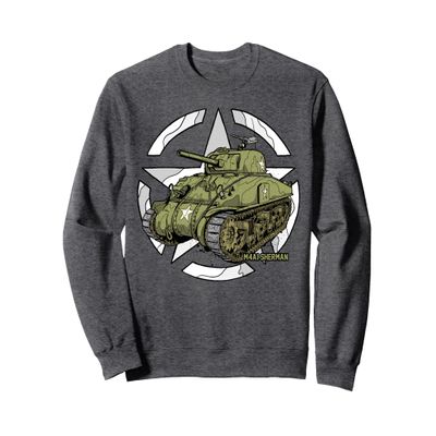Sherman M4A1 WWII Army Tank History Vintage Sweatshirt