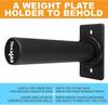 Yes4All Wall Mounted Weight Plate Holder - Fit 2inch Olympic Weight Plates, Protective Rubber Pad (Single) view 4