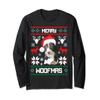 Border Collie Dog Merry Woofmas Christmas Gift Longsleeve view 1