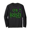 0% Irish 100% Drunk Long Sleeve Shirt Saint Patrick's Day view 1