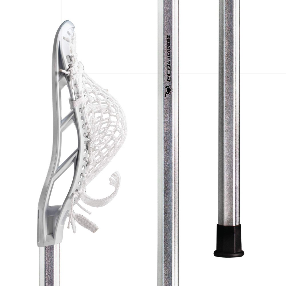 ECD Lacrosse Elite Setup - Bravo1 White - HeroMesh SS White - Bravo1 30" Silver