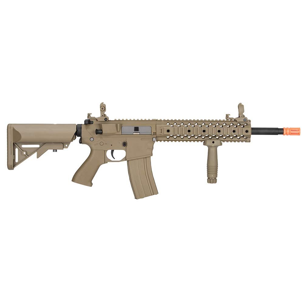 Lancer Tactical Gen 2 EVO AEG LT-12 AEG Aerosoft Gun, Tan with High FPS
