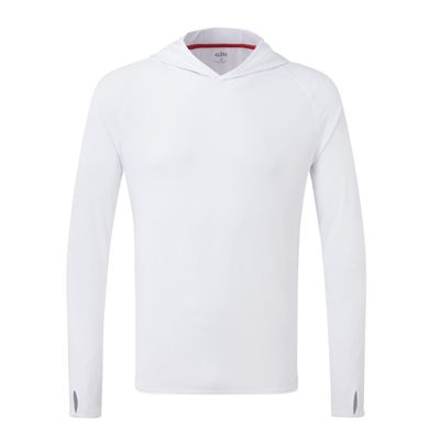 Gill Mens UV Tec Hoody with 50+ UV Sun Protection Ideal for All Water Sports, Surfing, Paddle Board, Kayaking White
