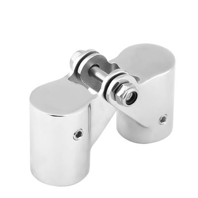 Boat Tube Connector, Stainless Steel Folding Swivel Connector Boat Rail Tube Pipe Fittings for Marine Yacht(25mm)