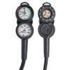 SEAC Unisex's Console 3 Pressure, Depth Gauge and Compass for Scuba Diving, Scale 0-70 mt and 0-400 bar, Black, Standard view 1